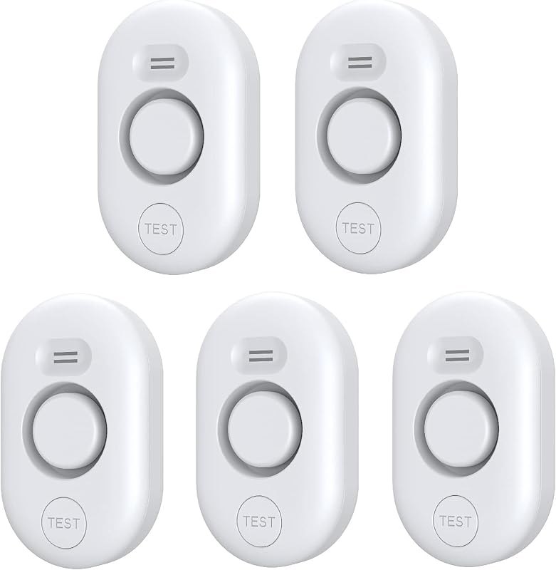 5 Pack Water Leak Detectors for Home, 100dB Water Sensor Alarm for Basement