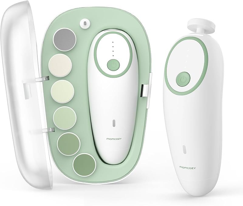 Momcozy Baby Nail File Electric, Gentle Night Light Baby Nail Trimmer — nail for best baby monitor