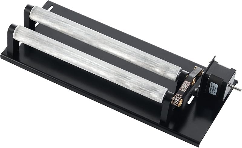 OMTech Rotary Axis Attachment for 40W-45W CO2 Lasers — rotary for best beginner laser engraver best rated