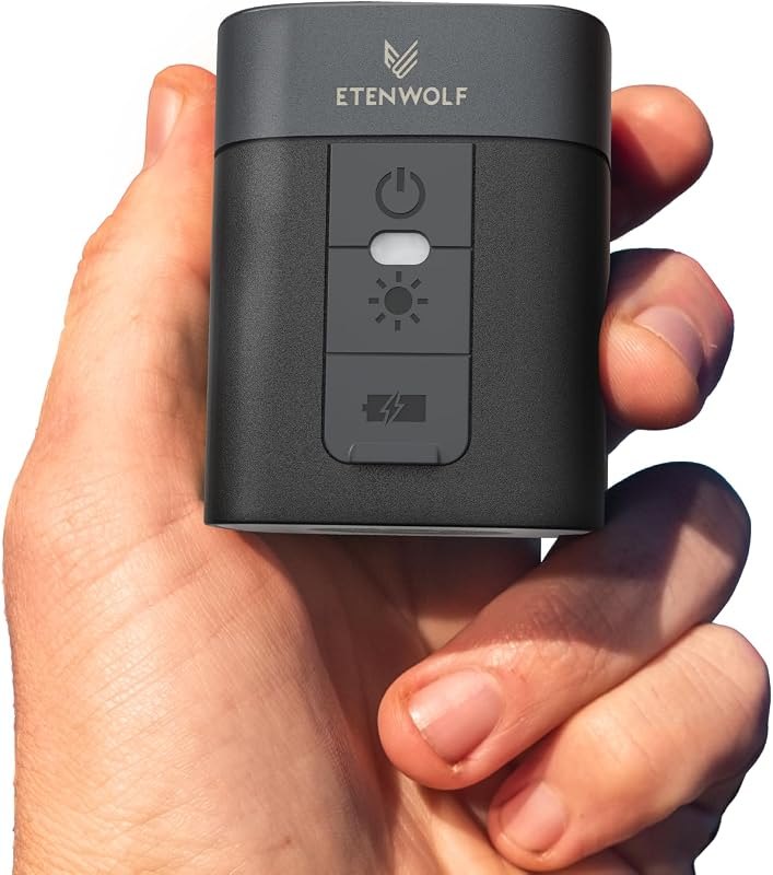 ETENWOLF AIR 3 Air Pump for Inflatables with 2600mAh Battery& Camping Light — pump for best sleeping pad camping best