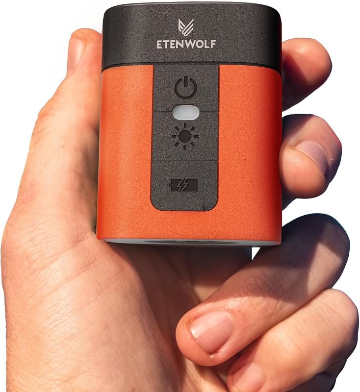 ETENWOLF AIR 3 Air Pump for Inflatables with 2600mAh Battery& Camping Light — pump for best sleeping pad camping