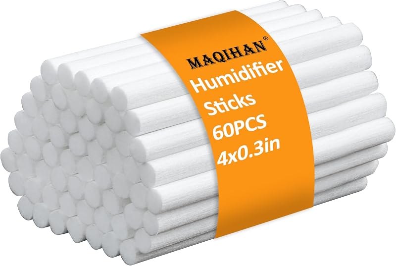 MAQIHAN 60 Humidifier Stick Filter Refill - 4" Mini Air Diffuser Pure Wicks — humidifier wick filter no leak for