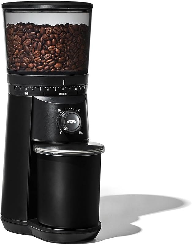 OXO Brew Conical Burr Electric Coffee Bean Grinder - 12 Oz, Matte Black — Burr grinders and kettles. no leak for burr