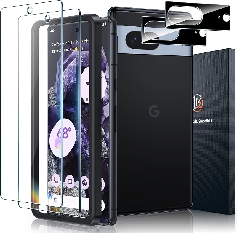 LK 2 Pack for Google Pixel 8 Screen Protector, 2 Pack Camera Lens Protector — screen protector for best Google Pixel 8