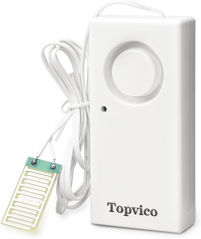 Water Sensor Alarm for Home, 120dB, 37.8 Inches Cable, 1 Pack — sump pump backup no leak for sump pump backup under 30