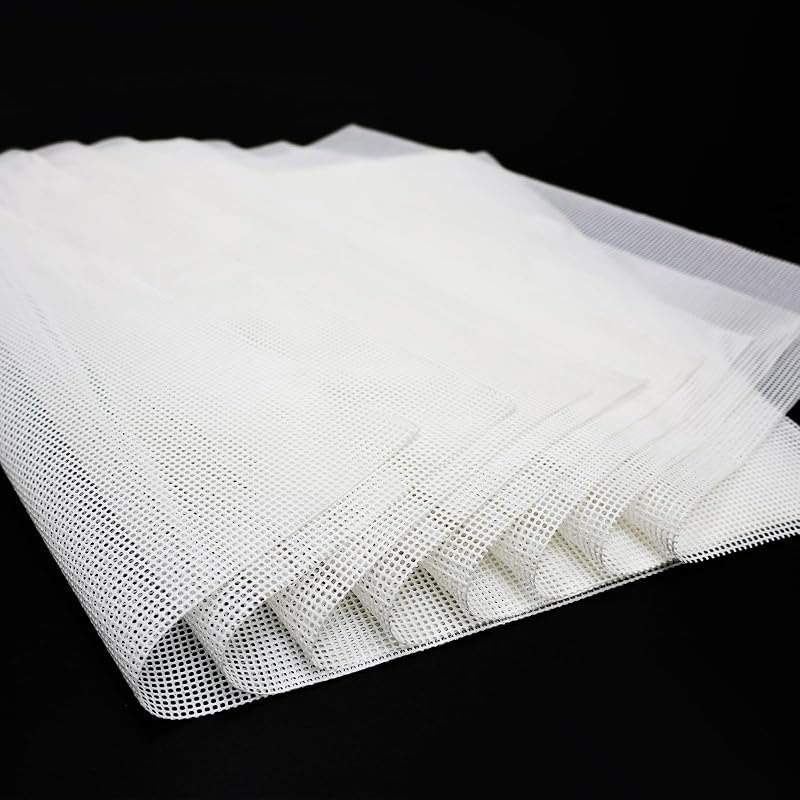 8 Pcs Silicone Dehydrator Sheets, Premium Non Stick Dehydrator Mats, Fruit Dryer Mesh for Food Dehydrator, 14x14 in —