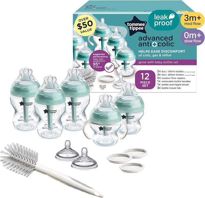 Tommee Tippee Advanced Anti-Colic Baby Bottle Set, Newborn 0m+ — Monitors, bottles, and kid gear with for monitors