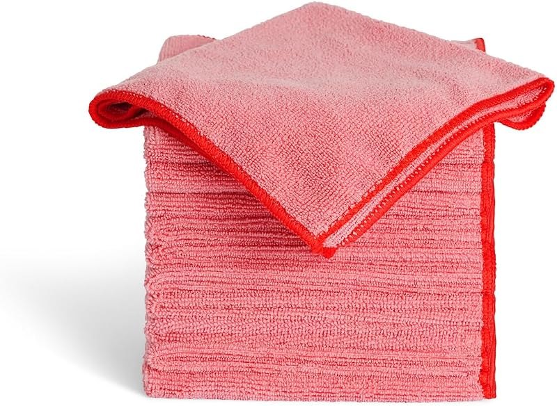 Rubbermaid Microfiber Heavy-Duty Cloth Towels 16 Pack 16"x16" Non-Scratch Dense-Fiber Reusable/Washable for