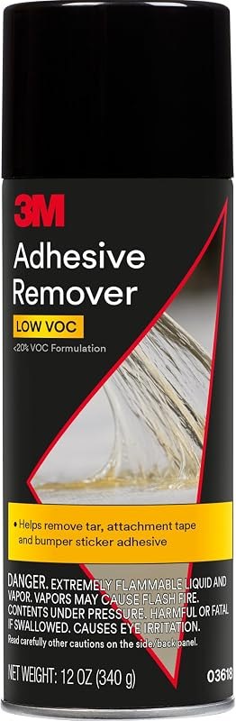 3M Adhesive Remover, 12 oz., Quickly Remove Adhesive, Attachment Tape, Tar, Wax & Adhesive Residue, Low VOC <20%, No