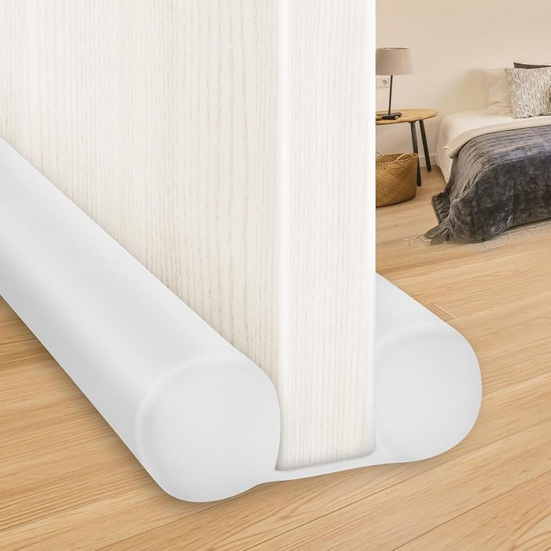 MAXTID Large Door Draft Stopper 30 Inch for Small Bedroom, Fits 1.7" Gaps — draft stopper door for register booster