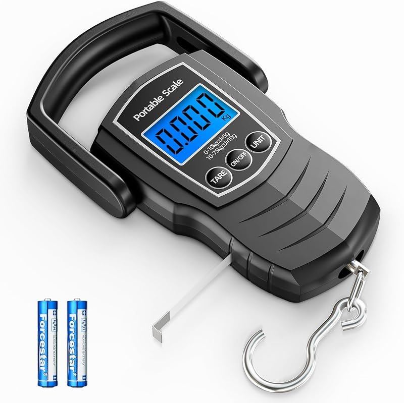 Meilen Luggage Scale，165lb/75kg Digital Fishing Weigh Scale for Travel — luggage scale for best packing cubes