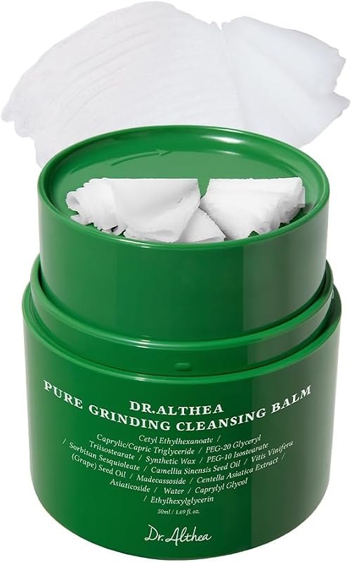 Dr.Althea Pure Grinding Cleansing Balm, Korean Vegan Skin Care, 1.69 Fl Oz — cleansing balm replacement for cleansing