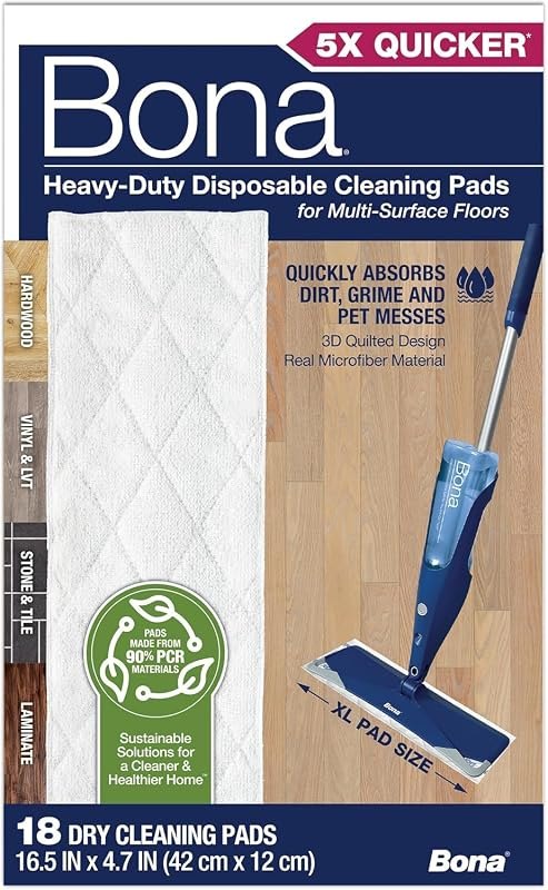 Bona Multi-Surface Floor Cleaning Pads - 18 Count — Cloths, mops, and cleaners that do t for cloths mops cleaners job