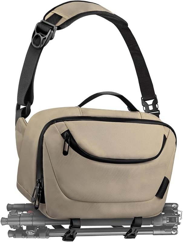 TAAOKA Camera Sling Bag,Waterproof Camera Case with Tripod Holder,Lightweight DSLR/SLR/Mirrorless Camera Bags