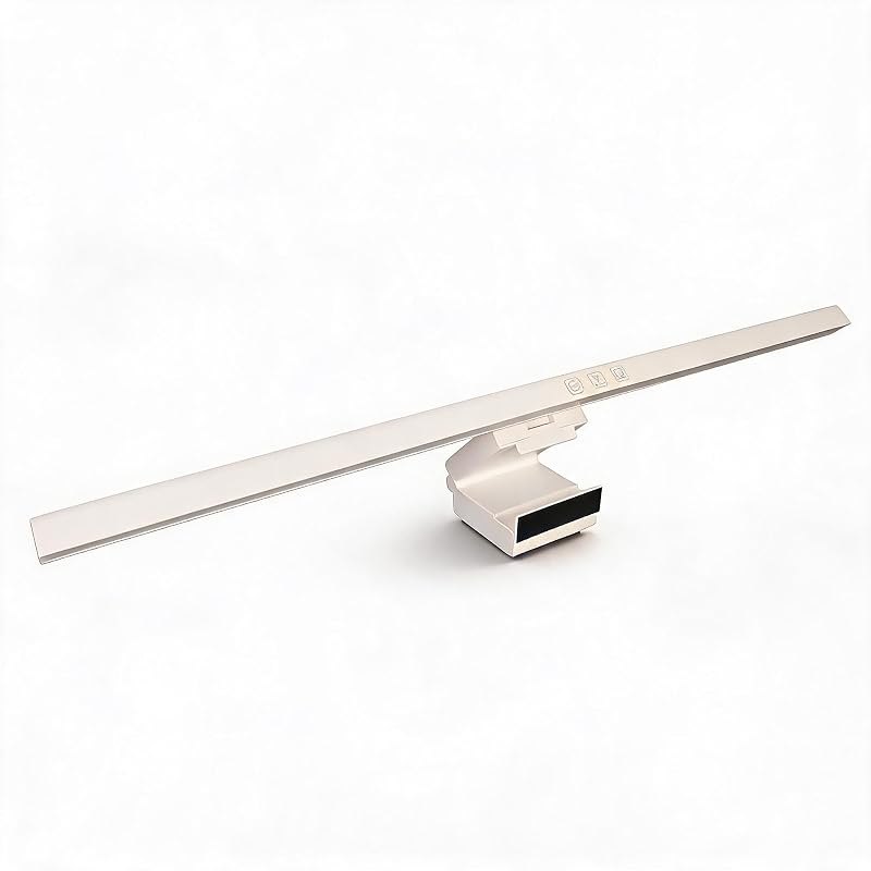 Zunate Monitor Light Bar, Stepless Dimmable Touch Control, 3 Color Modes, Asymmetric Light for Eye Protection, No