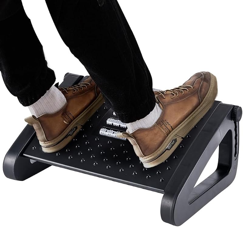 CasaZenith Foot Rest, Six Heights Adjustable Foot Rest Under Desk at Work — footrest for best standing desk accessories
