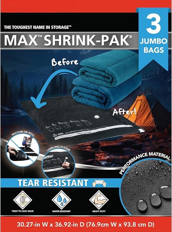 Shrink-Pak Vacuum Seal Storage Bags for Clothing, Travel, Bedding — vacuum storage bags heavy duty for vacuum storage