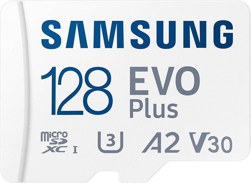 EVO Plus 128GB microSDXC Memory Card + SD Adaptor, Up to 160MB/s — Samsung EVO for best microSD card travel compact