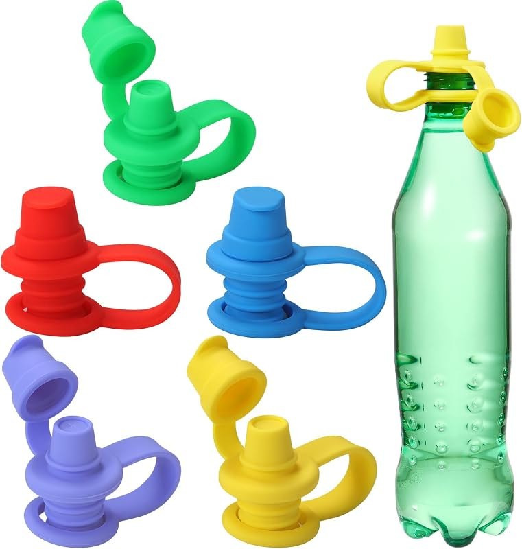 No Spill Silicone Bottles Top Spout for Toddlers, Water Bottle Topper for Toddlers, Water Bottle Spout Adapters
