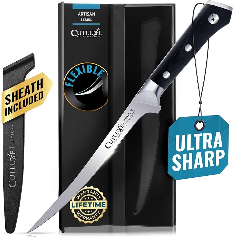Cutluxe Fillet Knife 7" — filet knife no leak for filet knife durable heavy duty