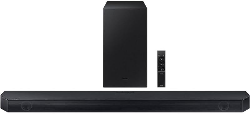 Samsung Soundbar 3.1Ch 340W with Wireless Subwoofer HDMI eARC Dolby Atmos Black HW-Q6CC (Renewed) — hdmi earc for best