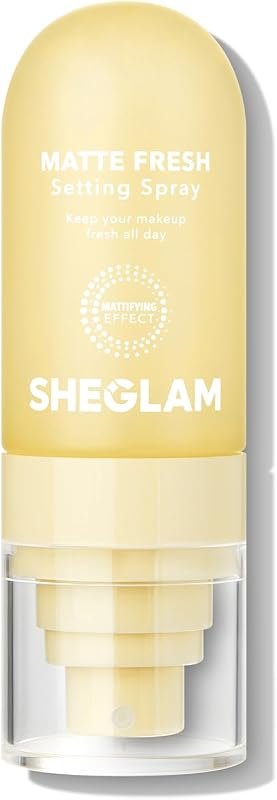 SHEGLAM Matte Fresh Setting Spray Ultra Matte Liquid-To-Powder Long Lasting Makeup Locking Spray Oil-Control