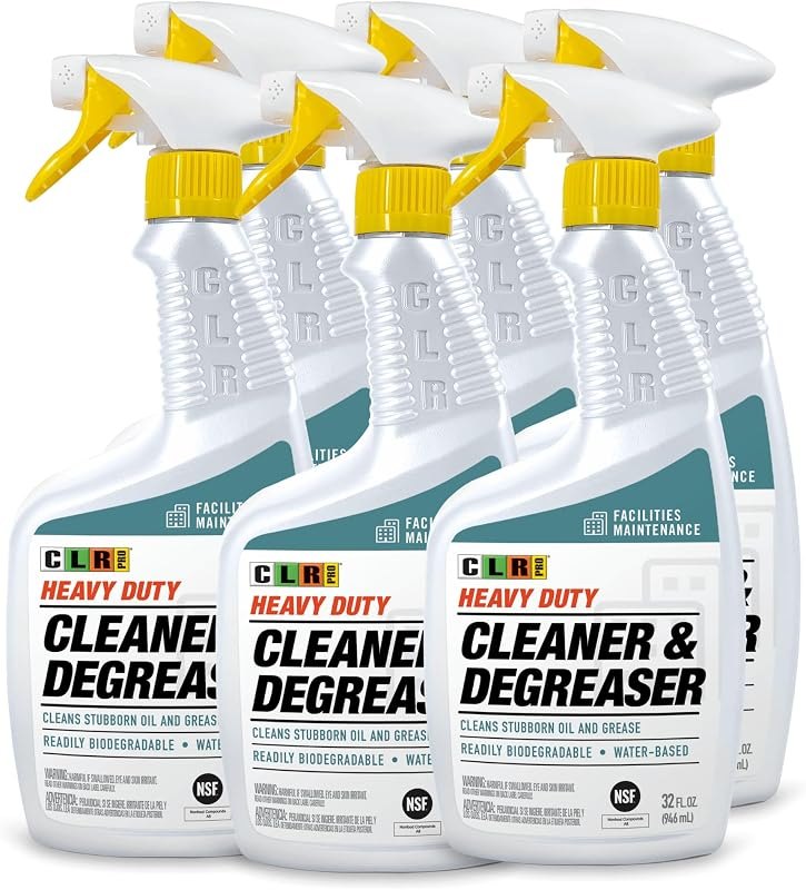CLR PRO® Heavy Duty Cleaner & Degreaser 32 oz 6 Pack — clr cleaner pack for clr cleaner durable heavy duty