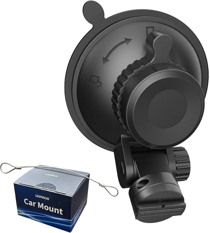 Dash Cam Mount, Suction Cup Mount, Windshield Suction Cup Mounting Bracket, Suitable for R2-4K and R2-4K PRO Dash Cam