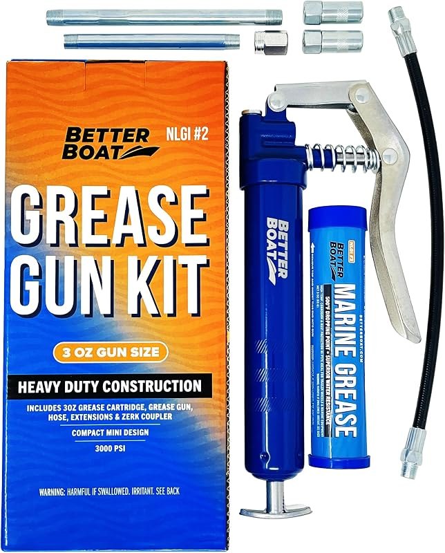 Manual Mini Grease Gun Kit, 3 Oz Cartridge, Pistol Grip, for Marine — grease-gun-kit for grease gun compact small