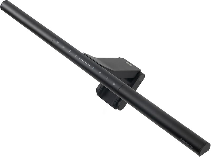 ScreenBar Pro LED Monitor Light Bar (Black) - Ultrawide Lighting, Motion Sensor, Adjustable Brightness/Color