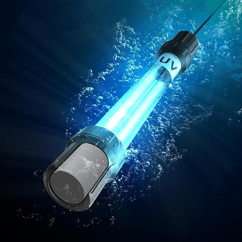 18W Aquarium UV Light for 100-1000 Gallon, UV Pond Water Clarifier for Koi Pond, Swimming Pool, Spa, Large Fish Tank