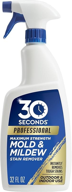 30 SECONDS Pro Mold & Mildew Stain Remover, Scrub-Free Formula, 32 Oz — grout cleaner no leak for grout cleaner under