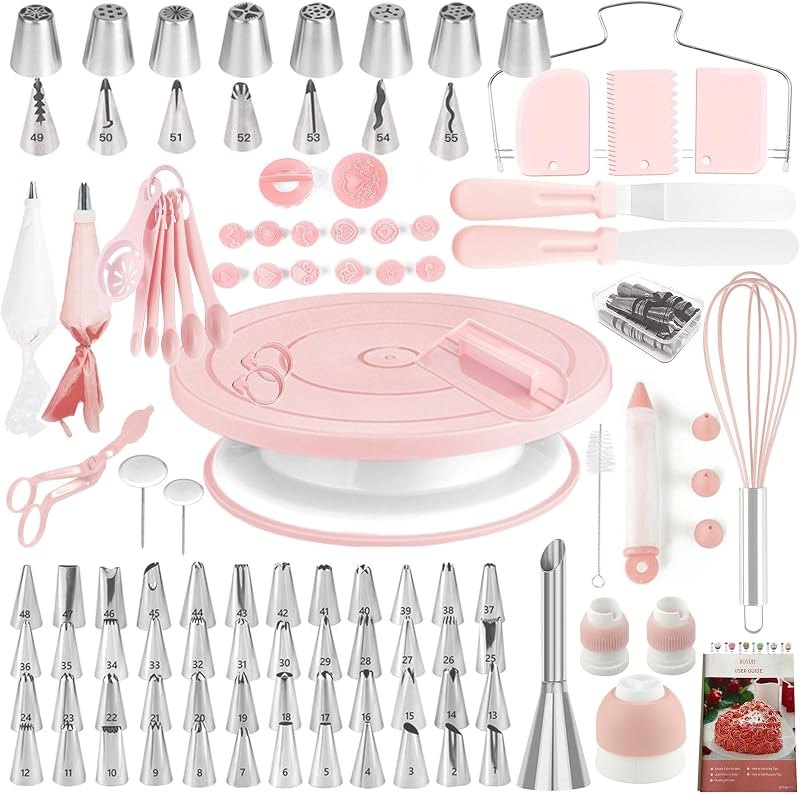 Boyun 138 Cake Decorating Kit, Baking Supplies Tools for Beginners & Pros — best Baking for baking kit