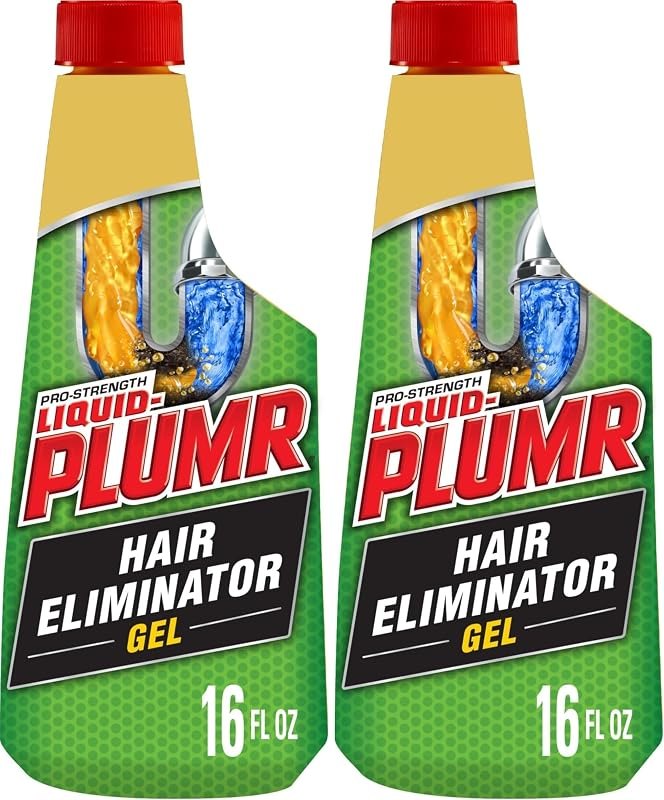 Liquid-Plumr Pro-Strength Hair Eliminator Gel Clog Remover, Hair Clog Remover and Drain Opener, Safe for All Septic