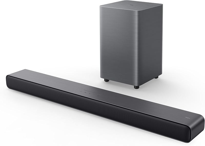 TCL S55H 2.1 Sound Bar with Wireless Subwoofer for Smart TV — with sub for best soundbar travel compact
