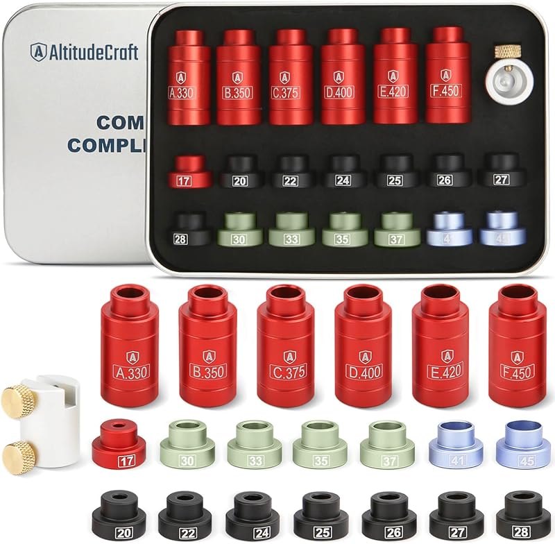 Bullet and Headspace Comparator Kit, 14 Inserts, 6 Bushings — Comparisons kit for comparisons