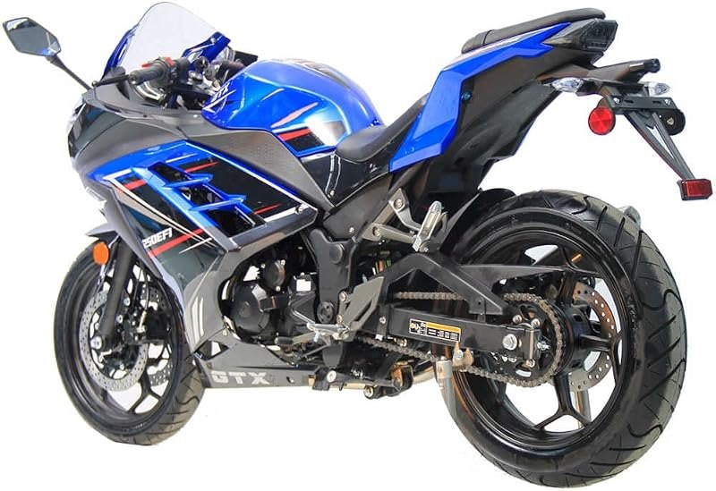 HHH 250cc Street Bike GTX 250 EFI Motorcycle Fuel Injection Manual 6 Speed for Adult and Youth (Blue)