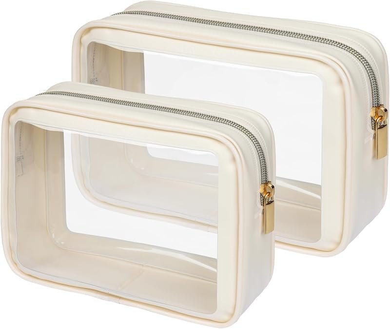 PACKISM Clear Makeup Bag Foldable - TSA Approved Toiletry Bag for Travel — console for best car organizer