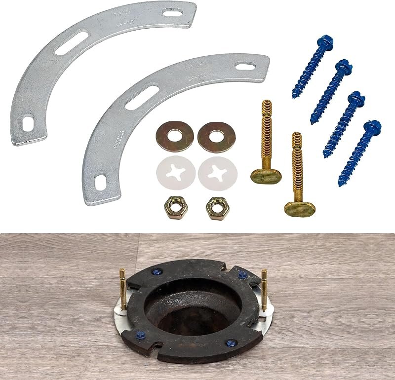 Fernco Fix-A-Flange Complete Toilet Flange Repair Kit, Universal Water Closet Flange Repair for Broken/Cracked