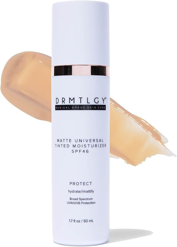 DRMTLGY Matte Universal Tinted Moisturizer SPF 46 — Makeup and SPF that will not break y for makeup spf will not
