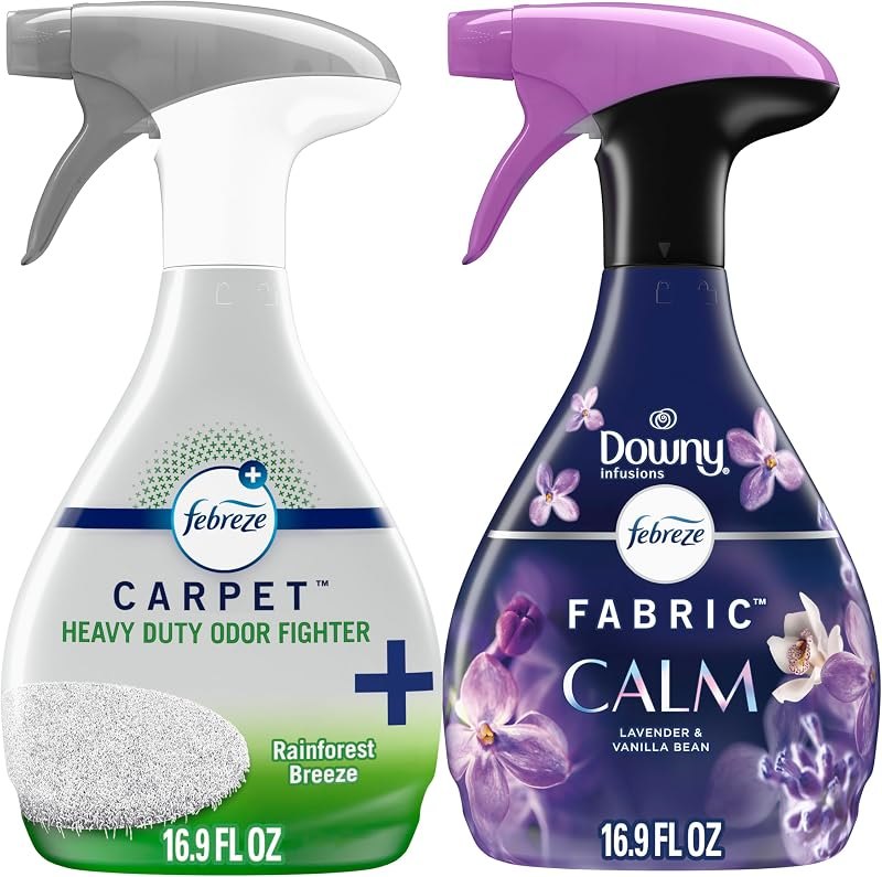 Febreze Fabric Spray & Carpet Heavy Duty Odor Fighter, Fabric Refresher, Multi-Use Deodorizer, Sneaker Balls