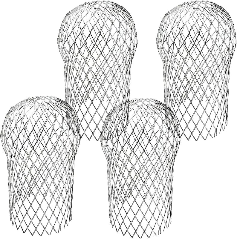4 Pack Gutter Downsport Guards, Expandable Gutter Downspout Protectors — downspout strainer for gutter guard under 30