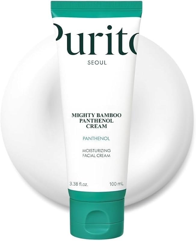 PURITO Panthenol 10% Cream for Sensitive Skin, 3.38 fl.oz — non comedogenic moisturizer replacem for non comedogenic