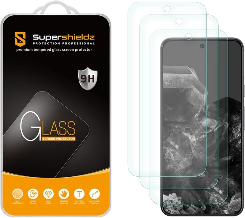 Supershieldz (3 Pack) Designed for Google Pixel 11/10 / 9 Tempered Glass Screen Protector, Anti Scratch, Bubble Free —
