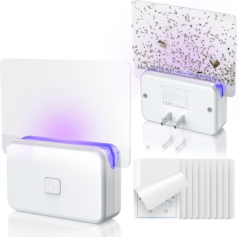 LFSYS Fruit Fly Traps for House Indoors Gnats, 2 Device+10 Refills