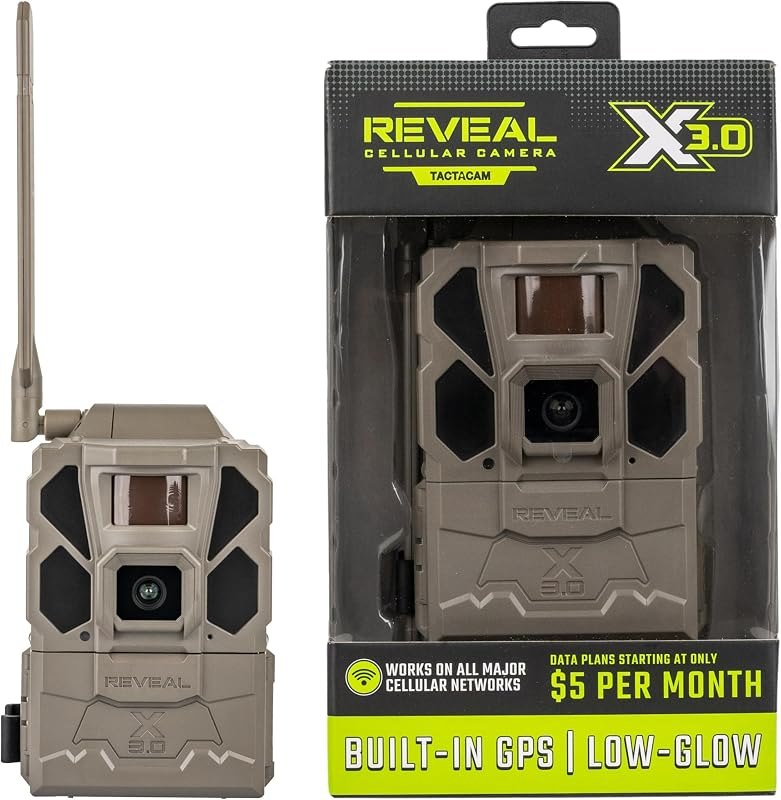 TACTACAM Reveal X 3.0 Cellular Trail Camera, Night Vision, Waterproof — trail camera no glow amazon for trail camera