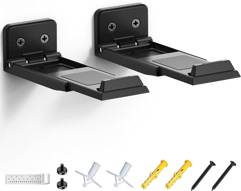ELETIUO Soundbar Wall Mount Bracket for Samsung, LG, Sony, JBL, Vizio, Sonos and More, Depth Adjustable 3.5”-6.1”