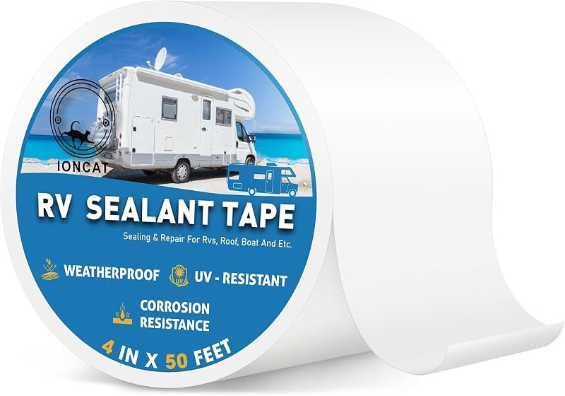 RV Roof Sealant Tape, 4 Inch X 50 Feet RV Roofing Tape, RV Roof Repair Tape — roof leak tape replacement for roof leak