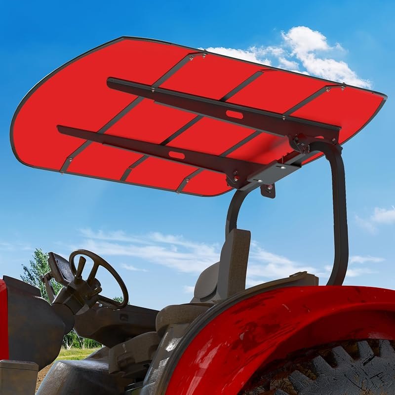MOOFI Mowers, Tractor Canopy for ROPS Non-fading High-Density Thermoplastic Mowers Tractor Umbrella-ROPS Tractor