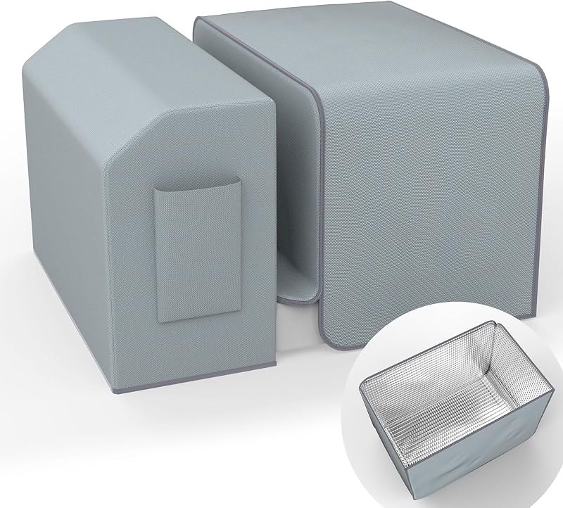 Window Air Conditioner Cover Kit for U-Shape Window AC,Magnetic Easy Install,2 Covers for Outdoor and Indoor Unit,3